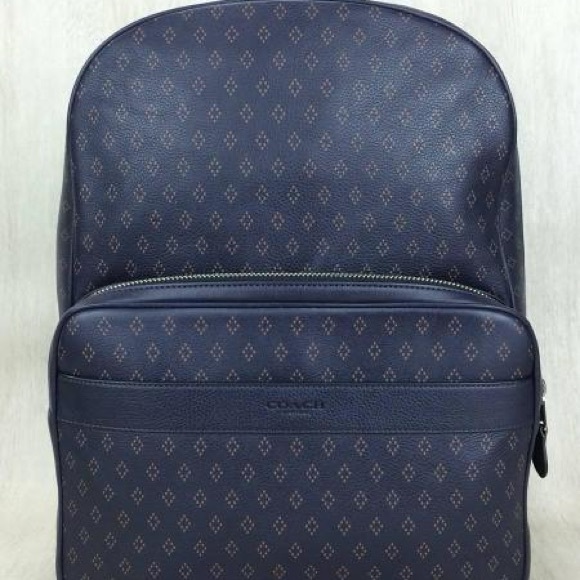 Coach Dark Patterned Men's Backpack - Picture 1 of 2